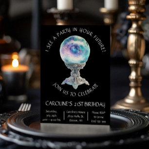 Convites Uma festa no seu futuro, Crystal Ball Aniversário