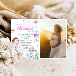 Convites Uma Foto Da Festa De Chá de fraldas De Sereia