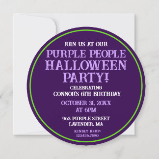 Convites Uma Grande Festa Purple do Olho