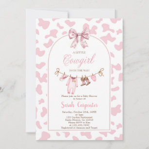 Convites Uma menina Chá de fraldas de vaquinha