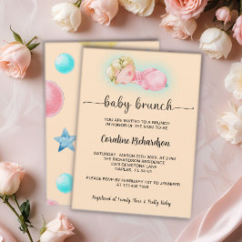 Convites Uma menina doce Baby Brunch