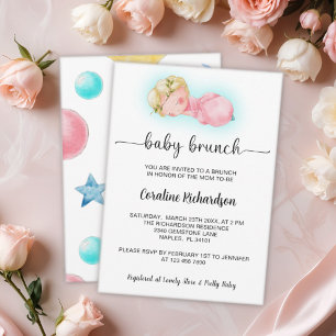 Convites Uma menina doce Baby Brunch