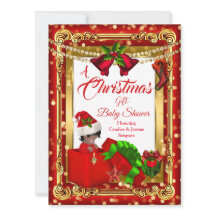 Uma Menina Presente de Natal Menino Chuvada de Beb