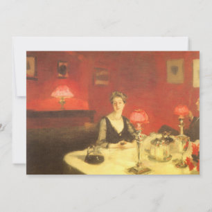 Convites Uma Mesa Jantada à noite por John Singer Sargent