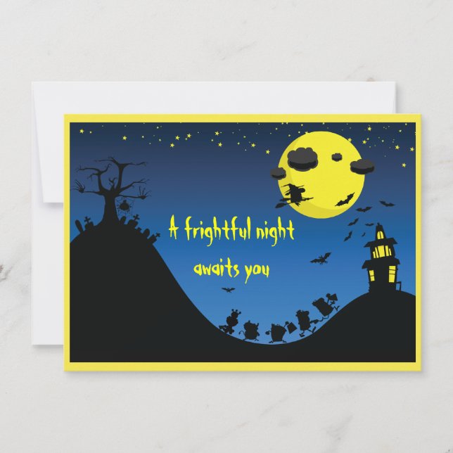 Convites Uma Noite Assustadora - (Frente)