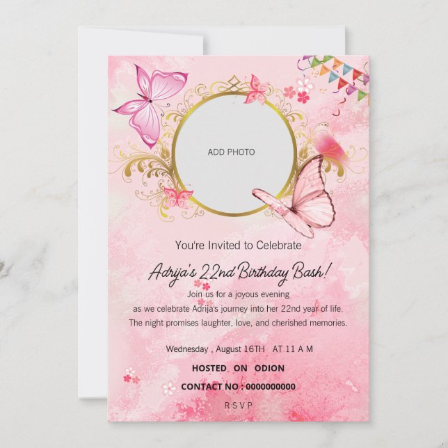 Convites Uma Noite de Celebração (Frente)