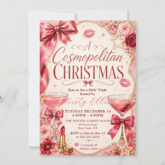 Convites Uma Noite de Natal Cosmopolita das Meninas