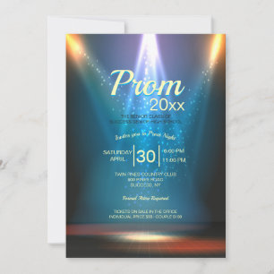 Convites Uma noite para lembrar do Baile de formatura