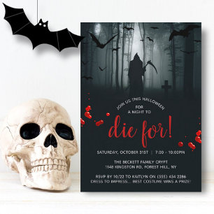 Convites Uma Noite Para Morrer! Festa de Halloween