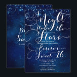 Convites UMA NOITE SOB AS ESTRELAS Céu Azul Estrelado Doze<br><div class="desc">Personalize os dois lados da maneira que quiser,  para qualquer evento.</div>