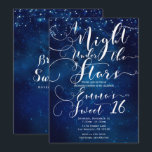 Convites UMA NOITE SOB AS ESTRELAS Céu Azul Estrelado Doze<br><div class="desc">Personalize os dois lados da maneira que quiser,  para qualquer evento.</div>