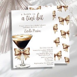Convites Uma Noiva em um Chá de Panela com Martini Tini Bit