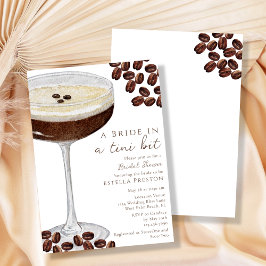Convites Uma Noiva em um Chá de Panela Martini Tini Bit Bri
