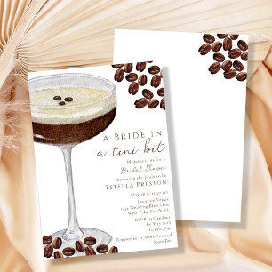 Convites Uma Noiva em um Chá de Panela Martini Tini Bit Bri