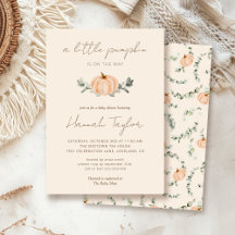 Uma Pequena Abóbora Abaixa Chá de fraldas Neutro