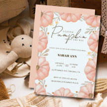 Uma Pequena Abóbora Está A Caminho Do Chá de frald