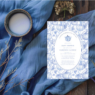 Convites Uma Pequena Abóbora Está a Caminho do Chá de frald