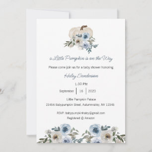 Convites Uma Pequena Abóbora está a caminho do convite, que