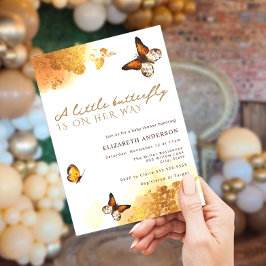 Convites Uma Pequena Borboleta está a caminho do Dourado