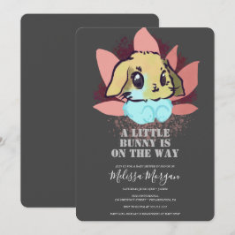 Convites Uma Pequena Cinza Bonita De Chá de fraldas