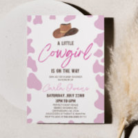 Uma Pequena Cowgirl Está A Caminho! Chá de fraldas