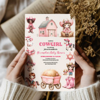 Uma Pequena Cowgirl Está A Caminho! Chá de fraldas