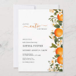 Convites Uma pequena cruz está no caminho do Chá de fraldas