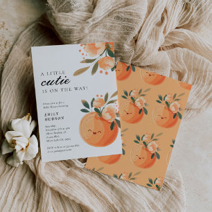 Convites Uma Pequena Cutie Está A Caminho Do Chá de fraldas