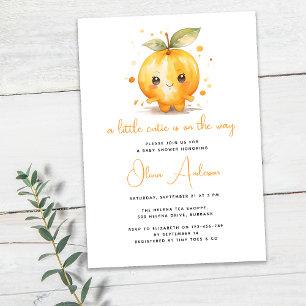 Convites Uma Pequena Cutie está no Caminho Chá de fraldas