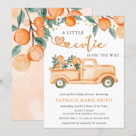 Convites Uma Pequena Cutie Está No Caminho Do Chá de fralda