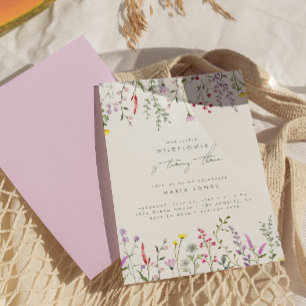 Convites Uma Pequena Festa de aniversário Floral De Girasso