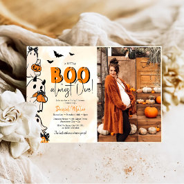 Convites Uma pequena foto do Chá de fraldas do Boo Hallowee