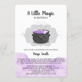 Convites Uma Pequena Mágica Está A Criar Chá de fraldas Por