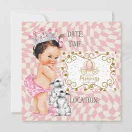 Convites Uma Pequena Princesa está a Caminho. 