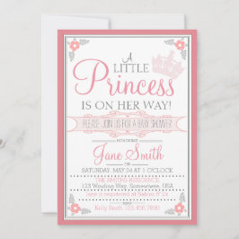 Convites Uma Pequena Princesa Está A Caminho