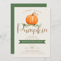 Uma Pequena Pumpkin Doce Está A Caminho Do Chá de