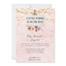 Uma Pequena Pumpkin Watercolor Floral String Light