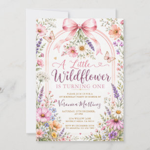 Convites Uma pequena Wildflower está fazendo um aniversário
