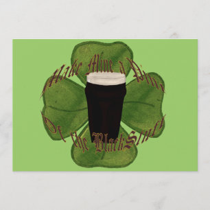 Convites Uma pinta do material preto