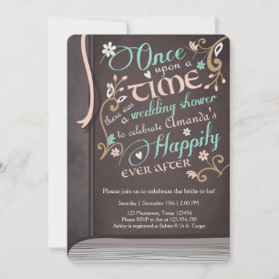 Convites Uma vez em um Chá de casamento de Storybook de te