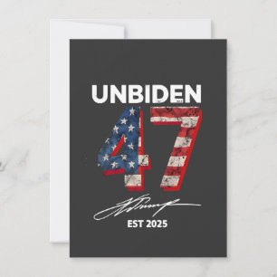 Convites Unbiden 47 Trump Est. 2025 4 De Julho
