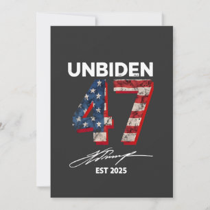 Convites Unbiden 47 Trump Est. 2025 4 De Julho