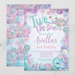 Convites Under the Sea Animals Birthday Invitation
