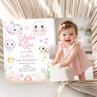 Convites Under the Sea Ocean Animals Photo