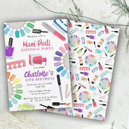Convites Unhas Manicure Pedicure Mani Pedi Meninas Aniversá