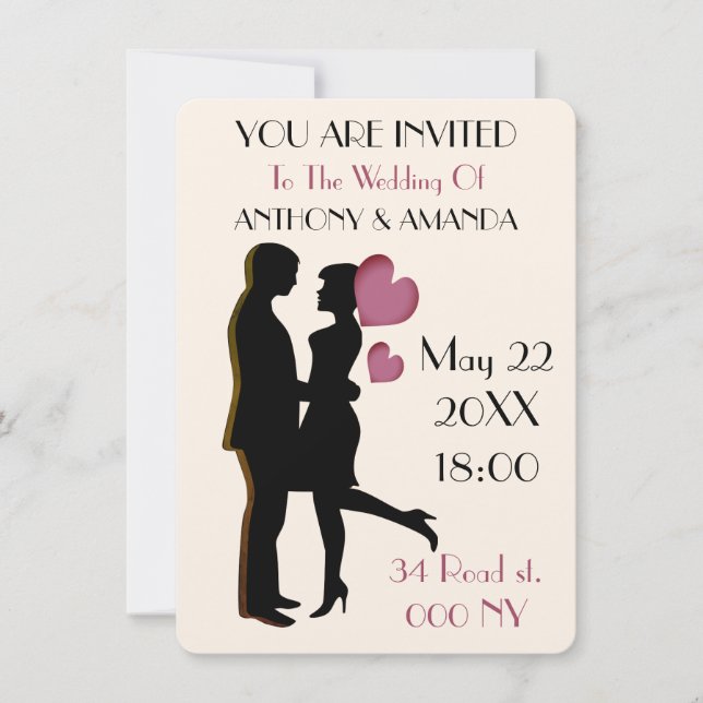 Convites Único informal e original (Frente)