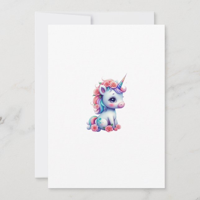 Convites unicorn (Frente)