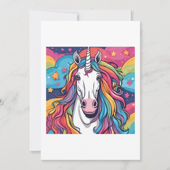 Convites unicorn (Frente)