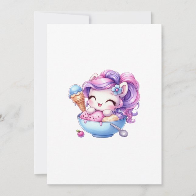 Convites unicorn  (Frente)