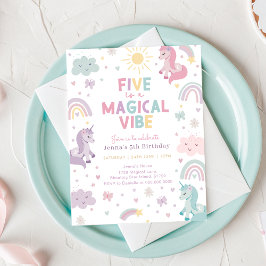 Convites Unicorn Birthday Invitation